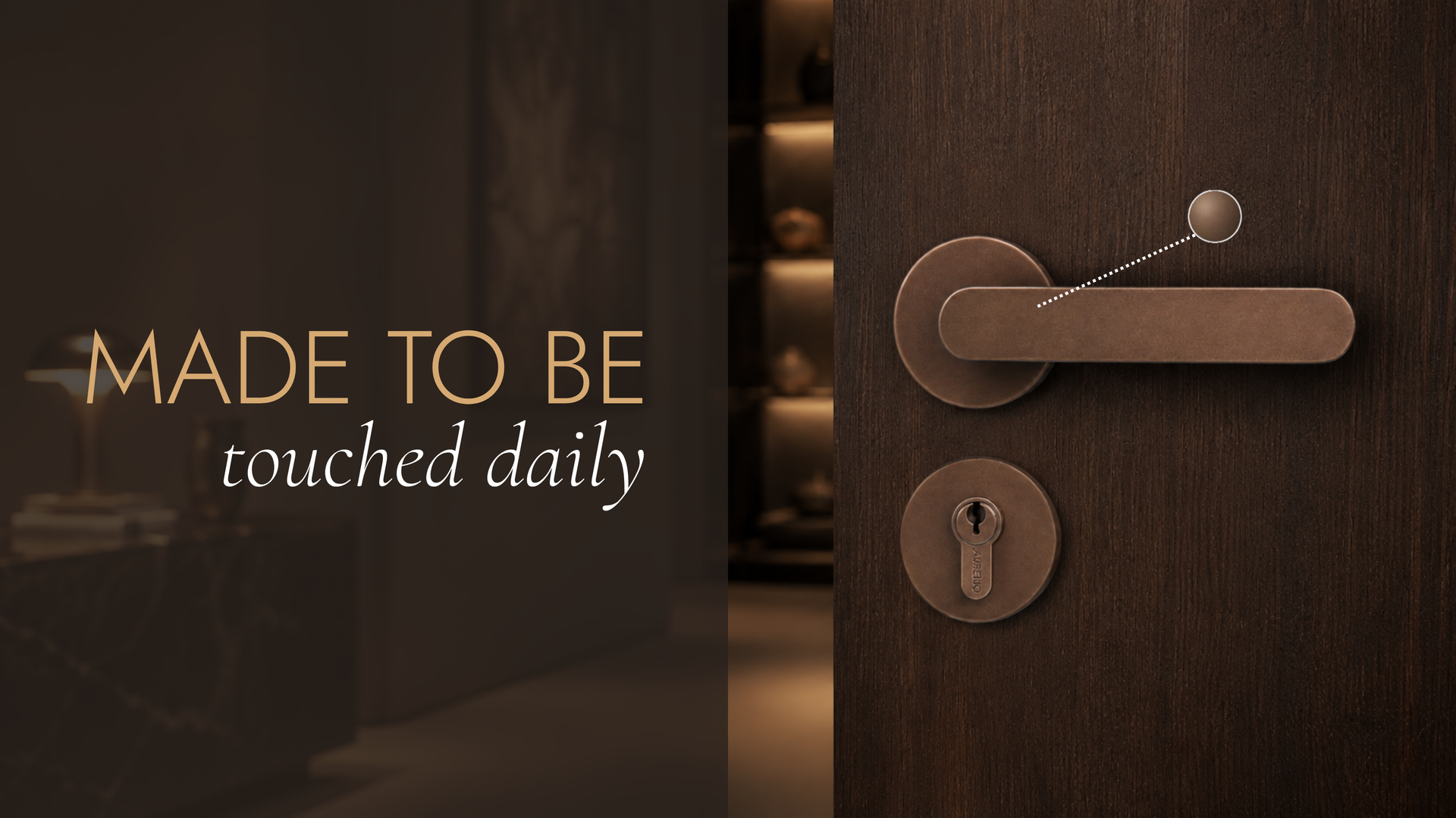 Tobacco - Vento - Mortise Door Handle Banner