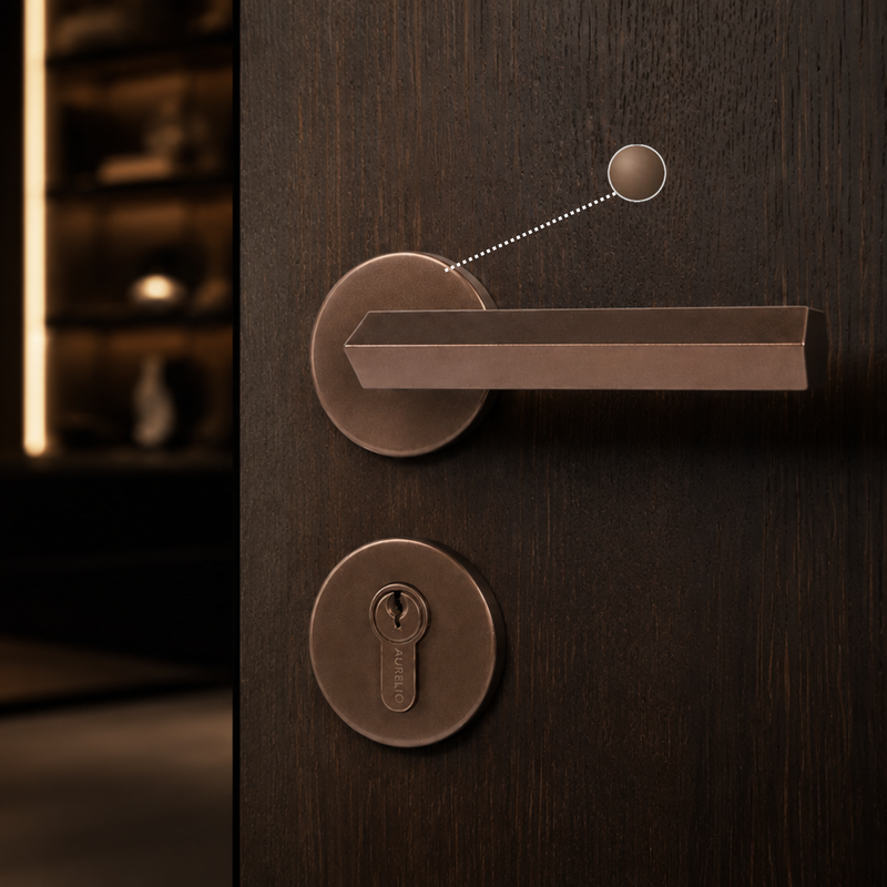 Tobacco - Forte - Mortise Door Handle Banner Mobile