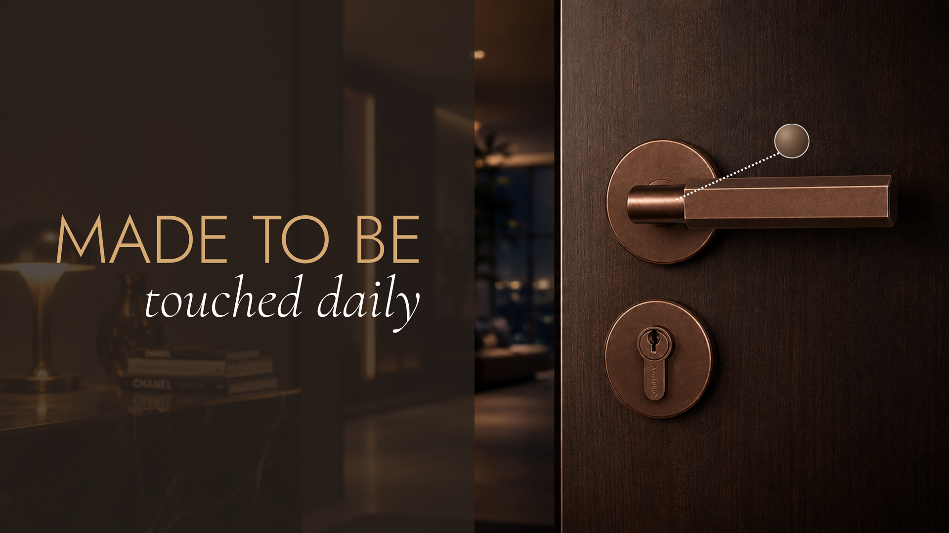 Tobacco - Pietra - Mortise Door Handle Banner