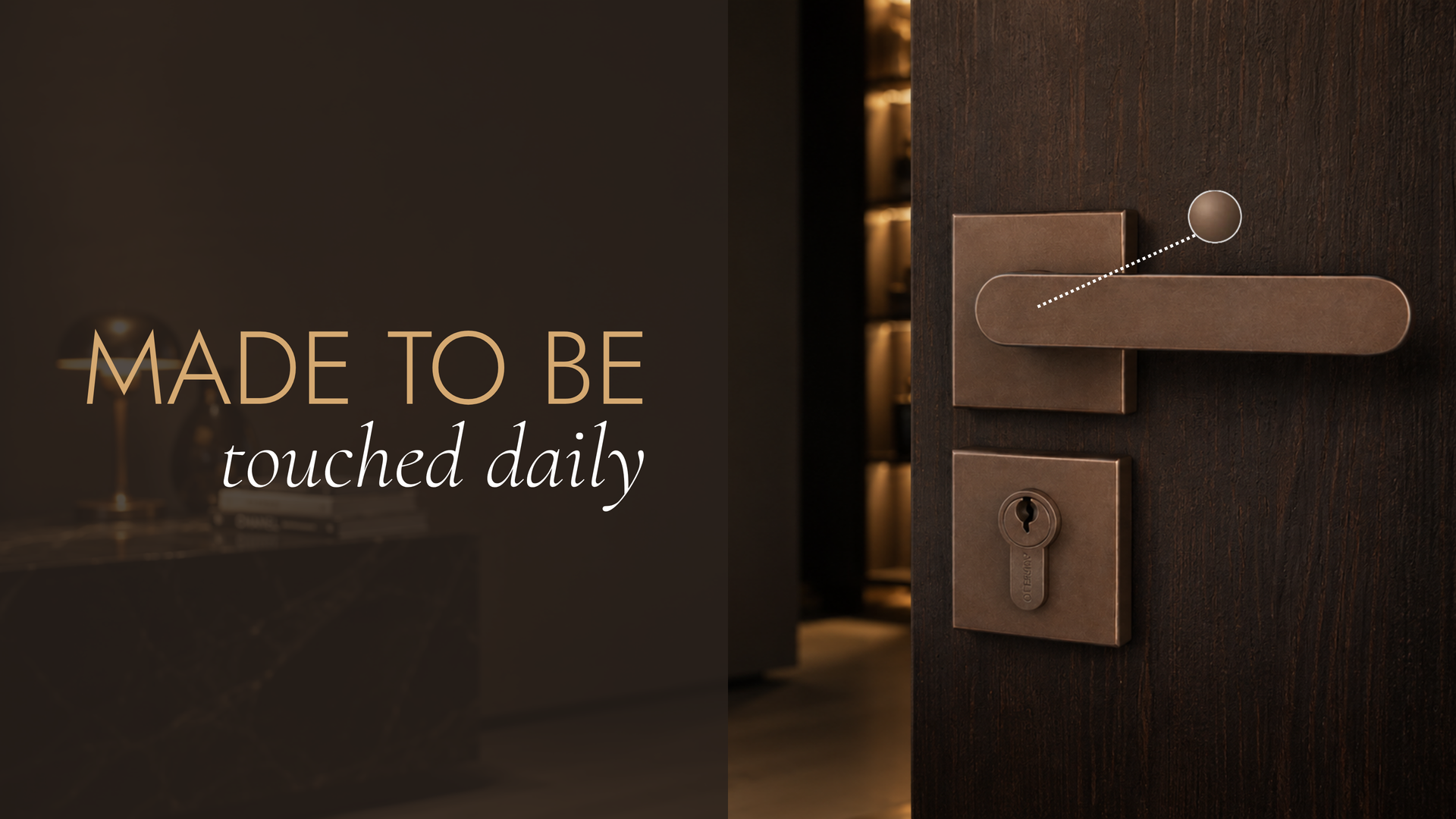 Tobacco - Senso - Mortise Door Handle Banner