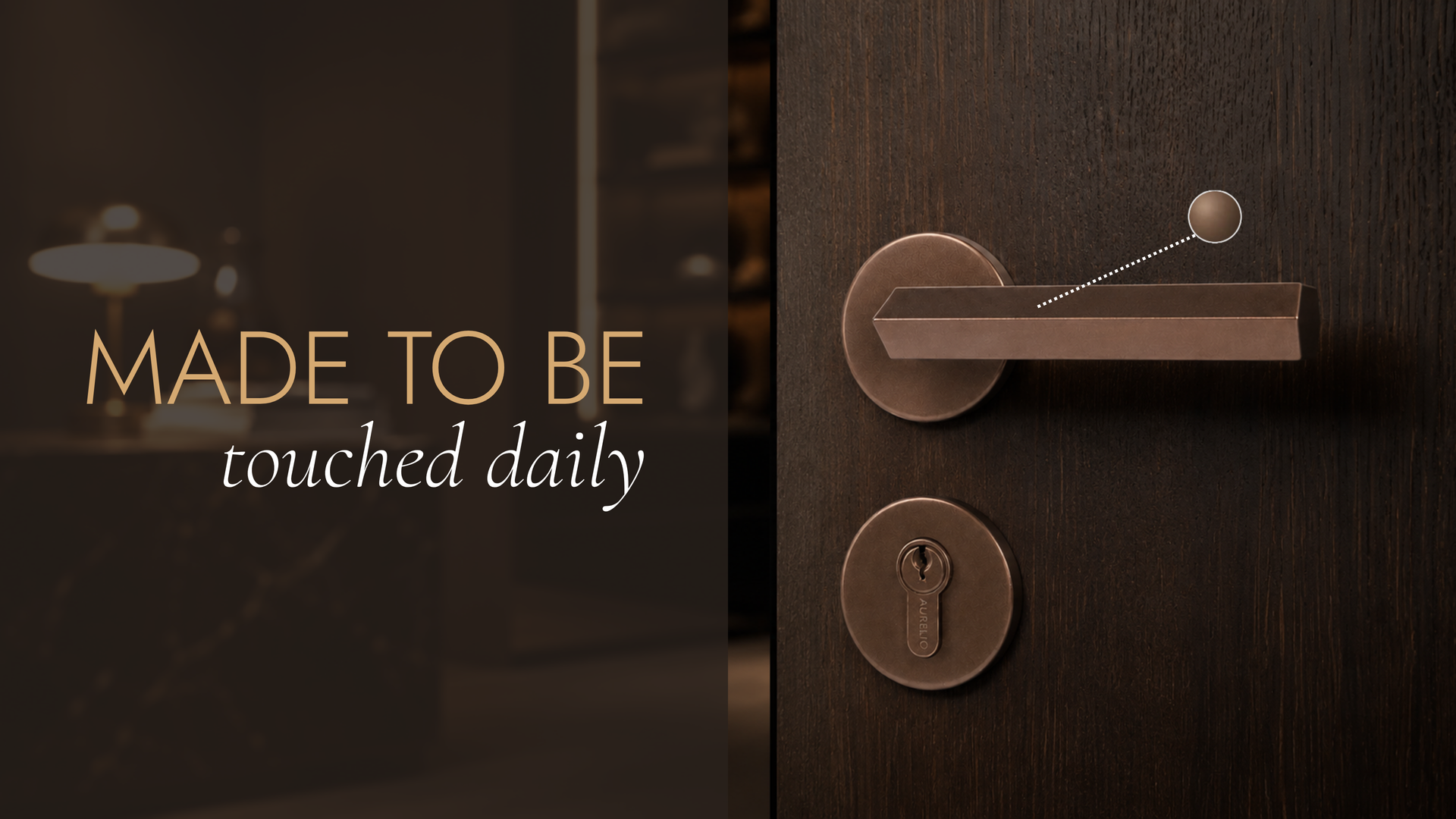 Tobacco - Forte - Mortise Door Handle Banner